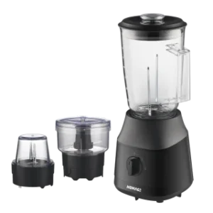 Table Blender HTB-603B1 – 3-in-1 Electric Blender, Grinder & Chopper