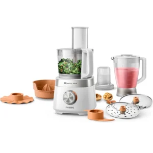 HR7530/01 – Viva Collection Food Processor (PowerChop Technology, 850W Motor, 31 Functions)